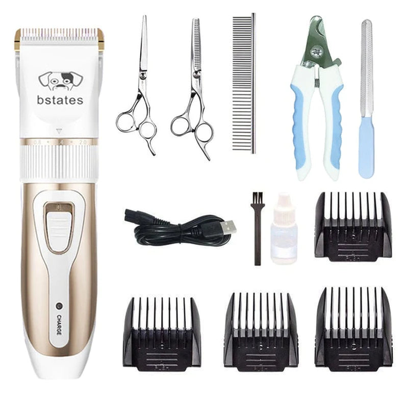 Dog Clipper Dog Hair Clippers Grooming (Pet/Cat/Dog/Rabbit) Haircut Trimmer Shaver Set Pets Cordless Rechargeable Professional