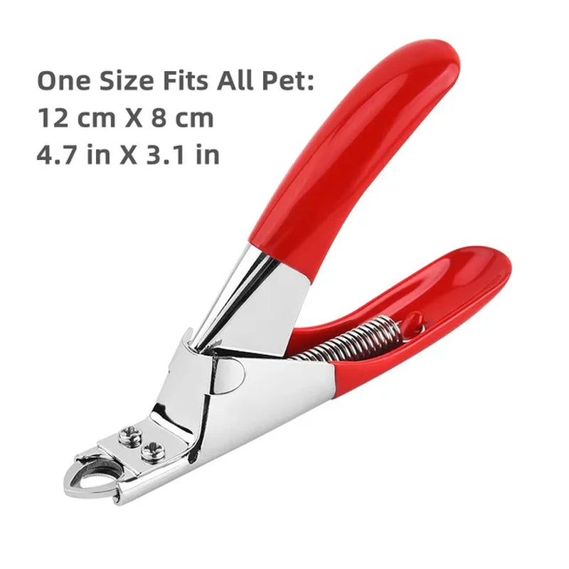 Professional Pet Nail Clipper with Safety Guard Stainless Steel Scissors Cat Dog for Claw Care Grooming Supplies Size Fits