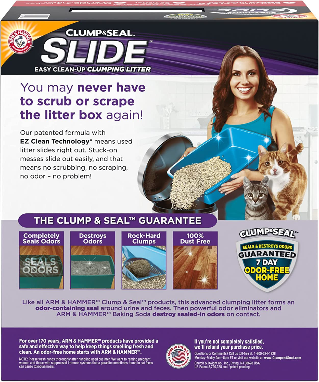 Platinum SLIDE Easy Clean, Clumping Litter, Multi-Cat, 37 Lbs