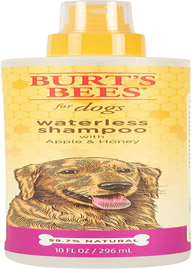 Natural Waterless Dog Shampoo Spray with Apple and Honey, Dry Shampoo for Dogs and Puppies, for Large and Smelly Dogs, Sulfate & Paraben Free, Ph Balanced, Made in USA - 10 Oz