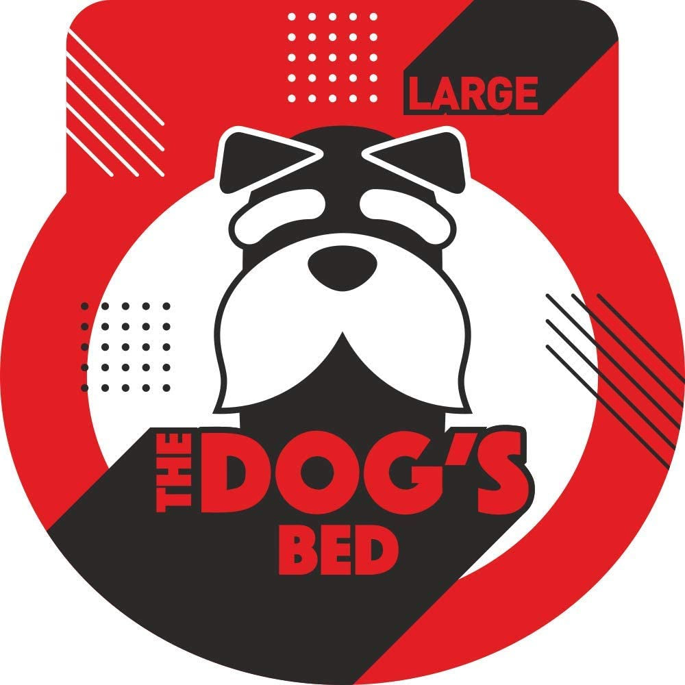 The Dog’S Bed Orthopedic Memory Foam Dog Bed, Large Blue/Red 40X25, Pain Relief for Arthritis, Hip & Elbow Dysplasia, Post Surgery, Lameness, Supportive, Calming, Waterproof Washable Cover