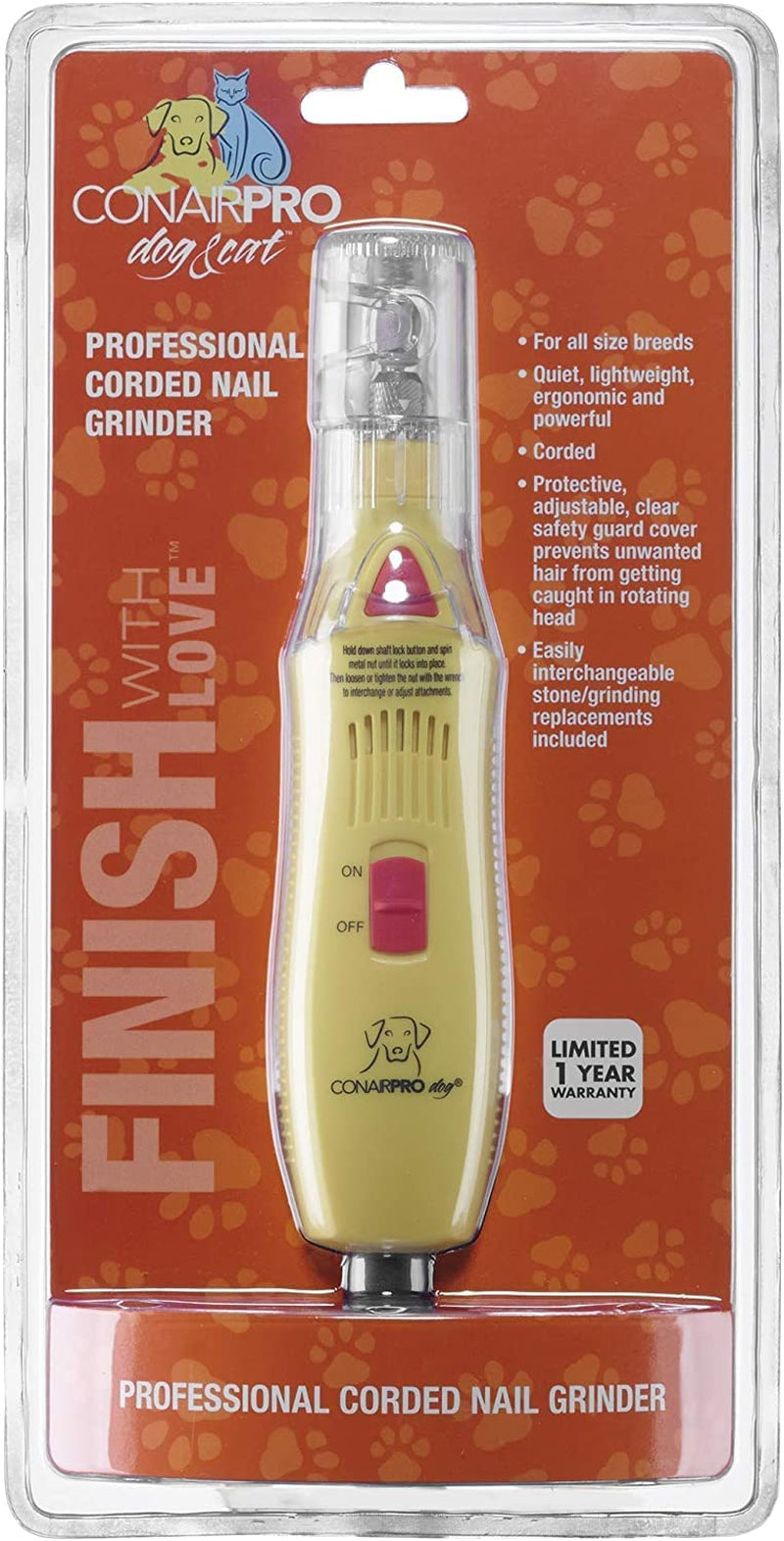 Nail Grinder for Professional Grooming At-Home with Attachments Included