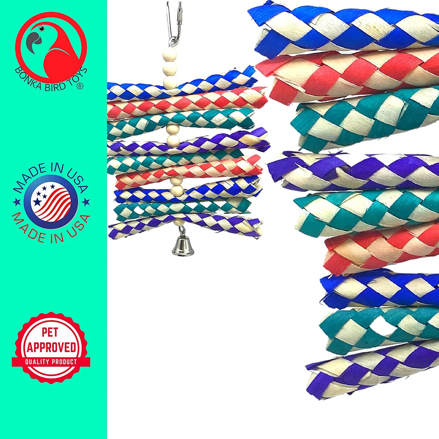 946 Pk2 SHREDBURST Bird Toy Parrot Cage Craft Toys Cages Cockatiel Parrotlet Conure