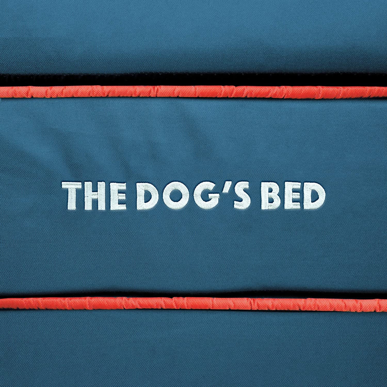 The Dog’S Bed Orthopedic Memory Foam Dog Bed, Large Blue/Red 40X25, Pain Relief for Arthritis, Hip & Elbow Dysplasia, Post Surgery, Lameness, Supportive, Calming, Waterproof Washable Cover