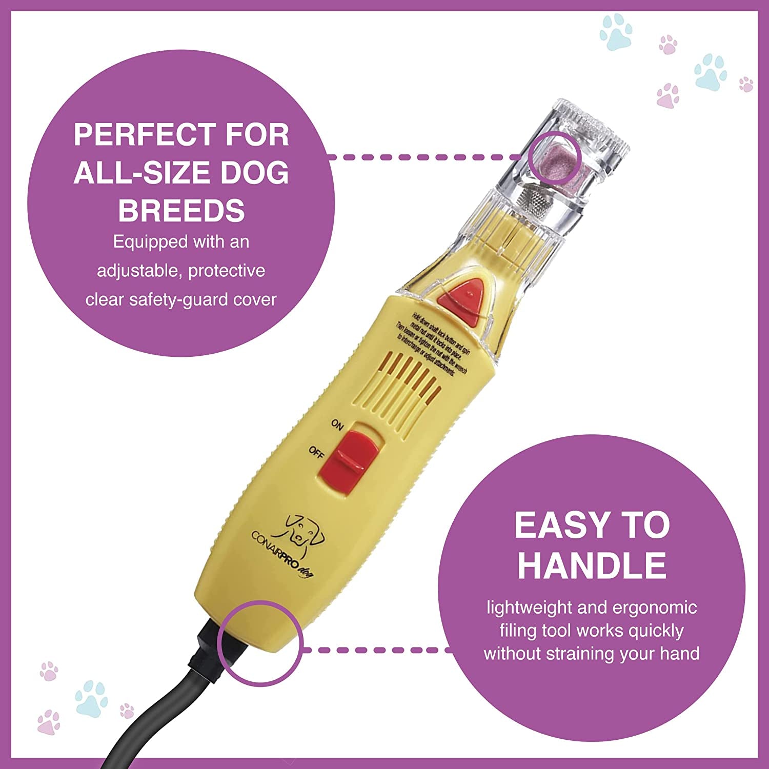 Nail Grinder for Professional Grooming At-Home with Attachments Included