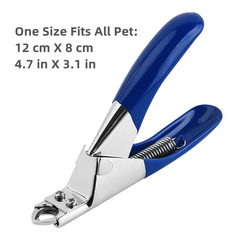 Professional Pet Nail Clipper with Safety Guard Stainless Steel Scissors Cat Dog for Claw Care Grooming Supplies Size Fits