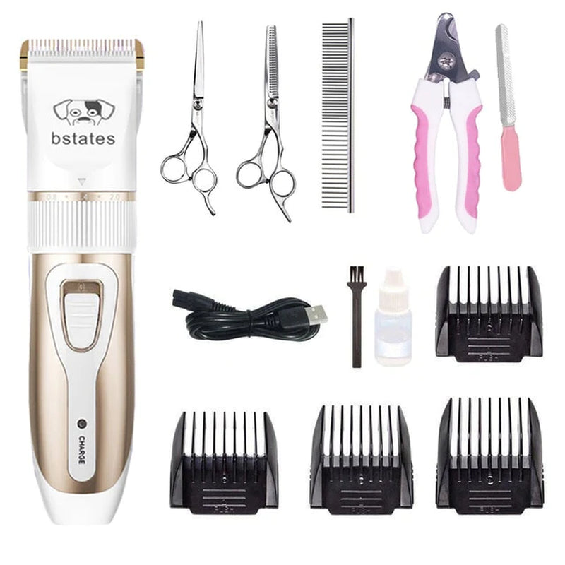 Dog Clipper Dog Hair Clippers Grooming (Pet/Cat/Dog/Rabbit) Haircut Trimmer Shaver Set Pets Cordless Rechargeable Professional