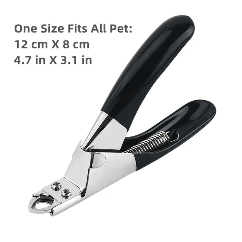 Professional Pet Nail Clipper with Safety Guard Stainless Steel Scissors Cat Dog for Claw Care Grooming Supplies Size Fits