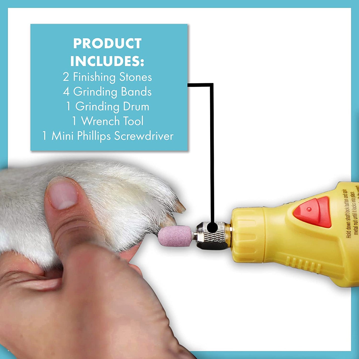 Nail Grinder for Professional Grooming At-Home with Attachments Included