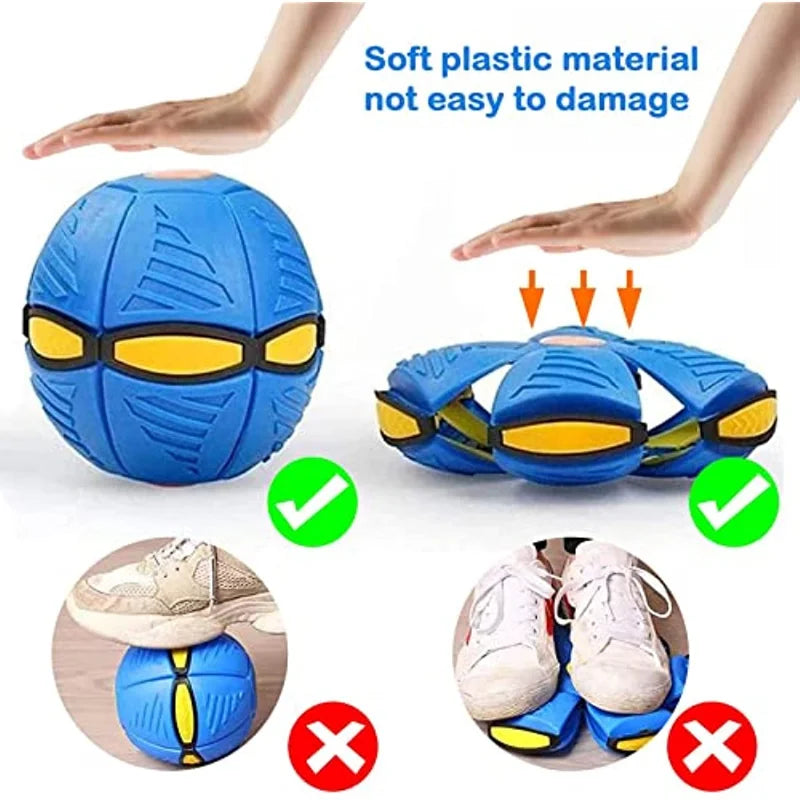 "Magical Pet Flying Saucer Ball: The Ultimate Outdoor Fun Toy for Kids and Dogs - 2023 Edition!"