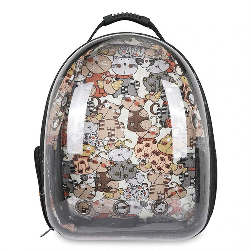 Luxury Dog Transportation Carrying Bag Dogs Backpack Transparent Carrier with a Window for Cat Pet Products Travel Bag Pet Cage