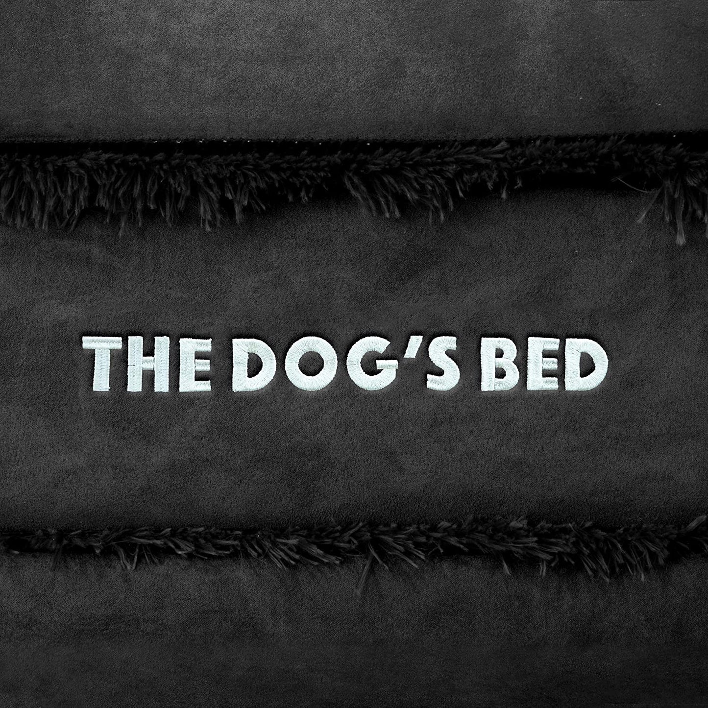 The Dog’S Bed Orthopedic Memory Foam Dog Bed, XL Black Plush, Pain Relief for Arthritis, Hip & Elbow Dysplasia, Post Surgery, Lameness, Supportive, Calming, Waterproof Washable Cover