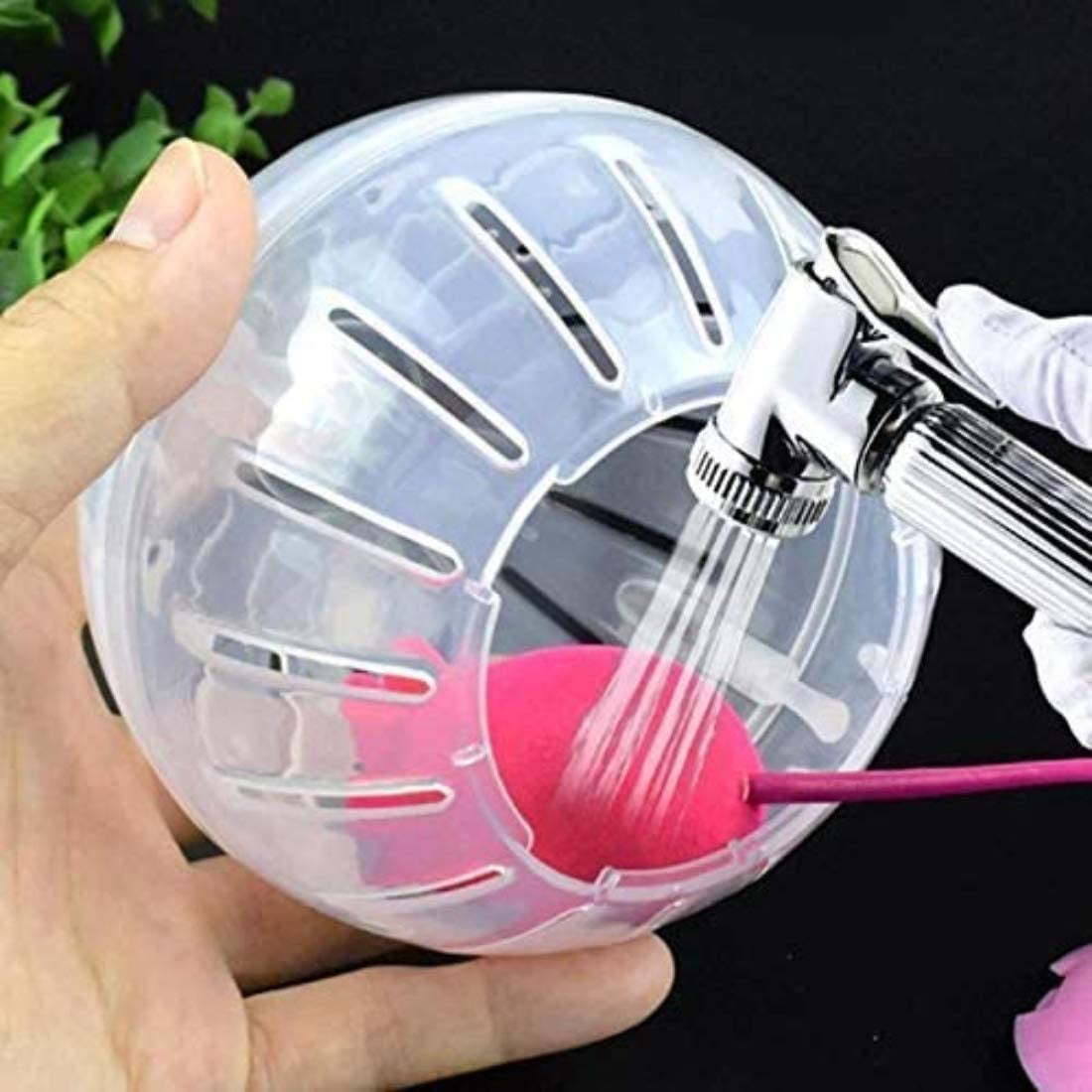 New Cute Hamster Running Ball 4.7 Inches Crystal Ball for Hamsters Small Silent Exercise Wheel Small Animals Cage Accessories Small Animal Pet Toys Ball Mouse Ball (Pink)