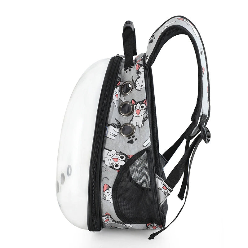Luxury Dog Transportation Carrying Bag Dogs Backpack Transparent Carrier with a Window for Cat Pet Products Travel Bag Pet Cage