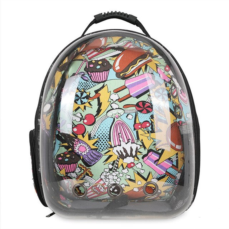 Luxury Dog Transportation Carrying Bag Dogs Backpack Transparent Carrier with a Window for Cat Pet Products Travel Bag Pet Cage