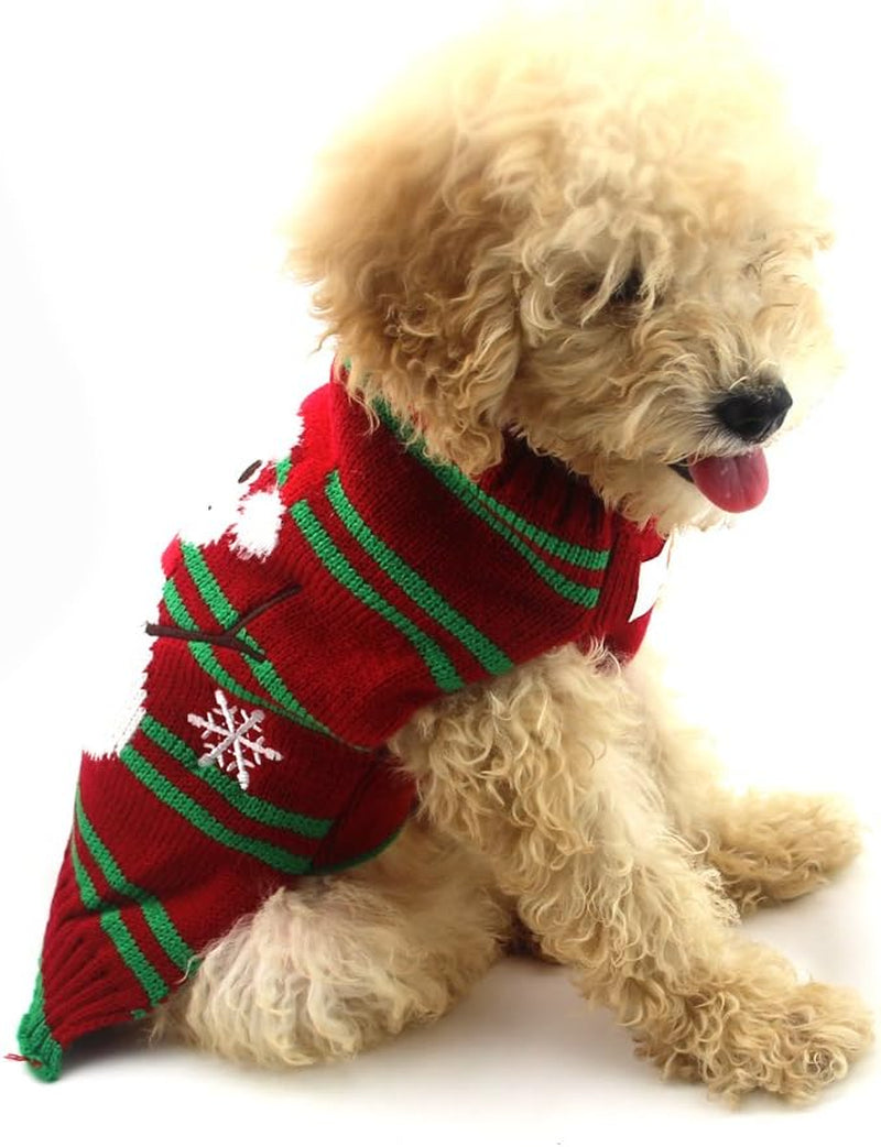 Dog Ugly Christmas Sweater Xmas Sweater Dog Christmas Snowman Sweater Cat Ugly Christmas Sweater for Cat Dog(Snowman, S)