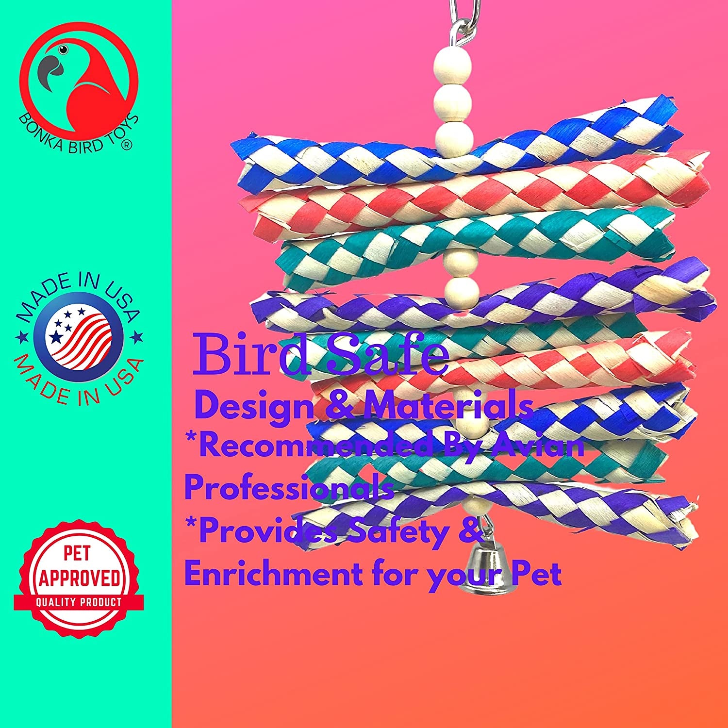 946 Pk2 SHREDBURST Bird Toy Parrot Cage Craft Toys Cages Cockatiel Parrotlet Conure