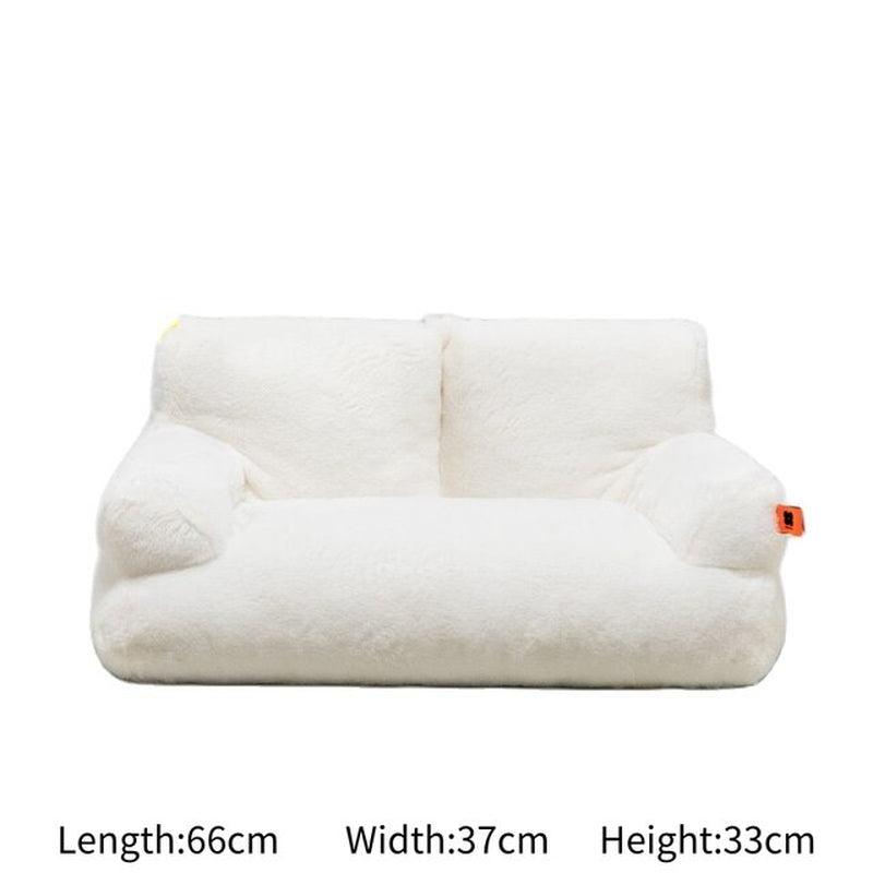 "Ultimate Comfort and Style: Premium Fur Pet Sofa Bed for Your Beloved Cat or Dog - Perfect for Summertime Relaxation!"