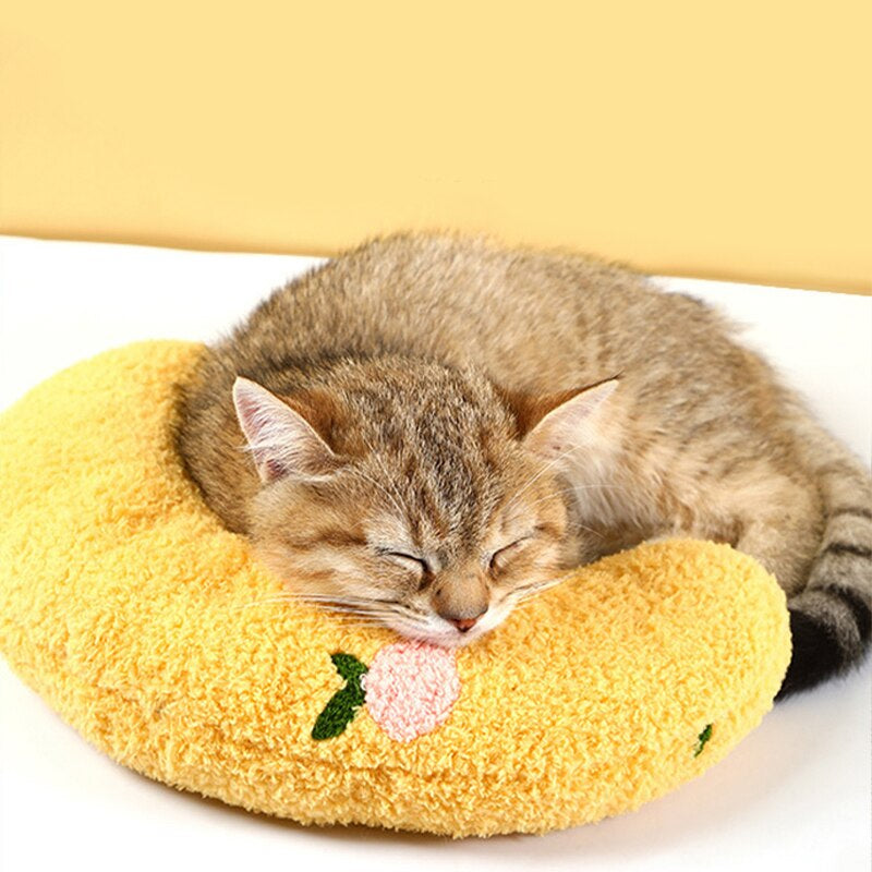 Little Pillow for Cats Fashion Neck Protector Deep Sleep Puppy U-Shaped Pillow Cat Pillow Kitten Headrest Dog Sleeping Pillow