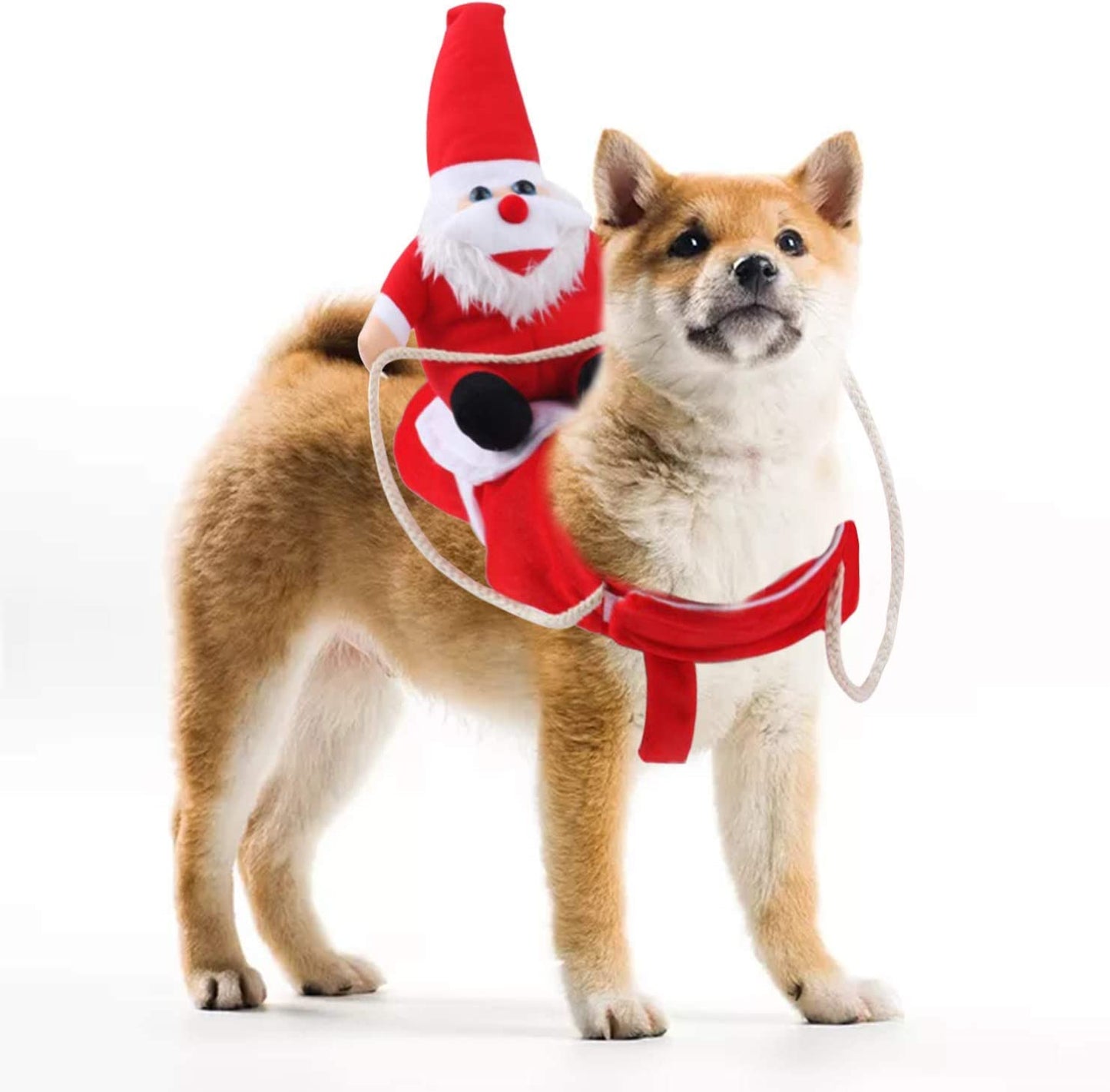 Large Clearance Christmas Dog Costume: Funny Santa Claus Outfit for Pets, Perfect for Holiday Parties and Halloween Dress-Up
