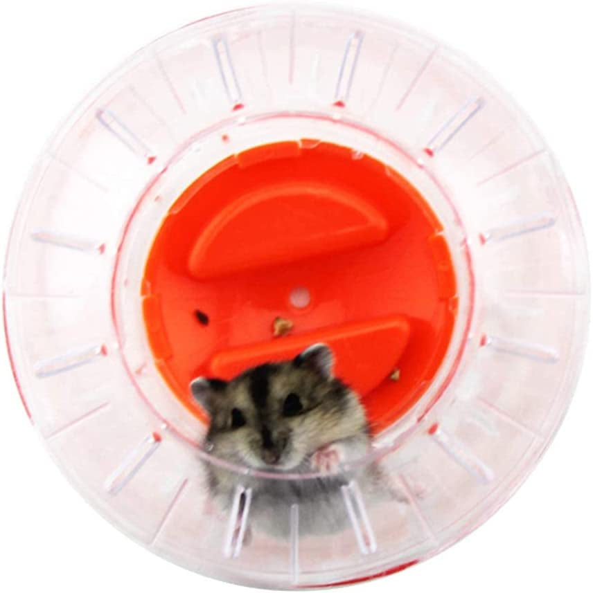 New Cute Hamster Running Ball 4.7 Inches Crystal Ball for Hamsters Small Silent Exercise Wheel Small Animals Cage Accessories Small Animal Pet Toys Ball Mouse Ball (Pink)